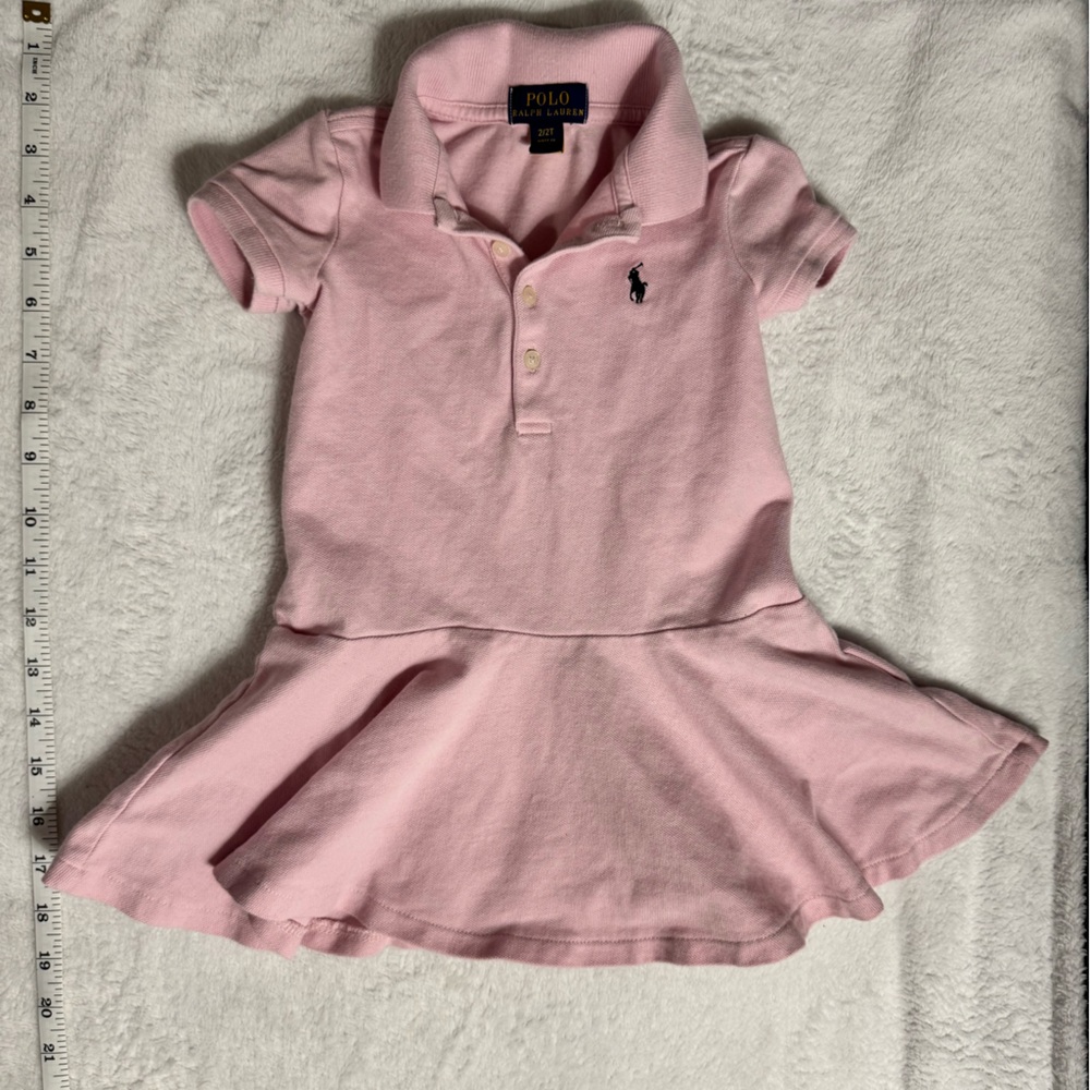 Ralph Lauren Pink Casual Polo Dress with A-line Silhouette